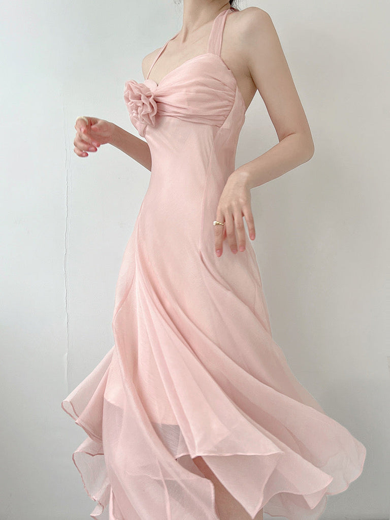 Get trendy with Soft Rose Angel Chiffon Dress - Dresses available at Peiliee Shop. Grab yours for $38.60 today!