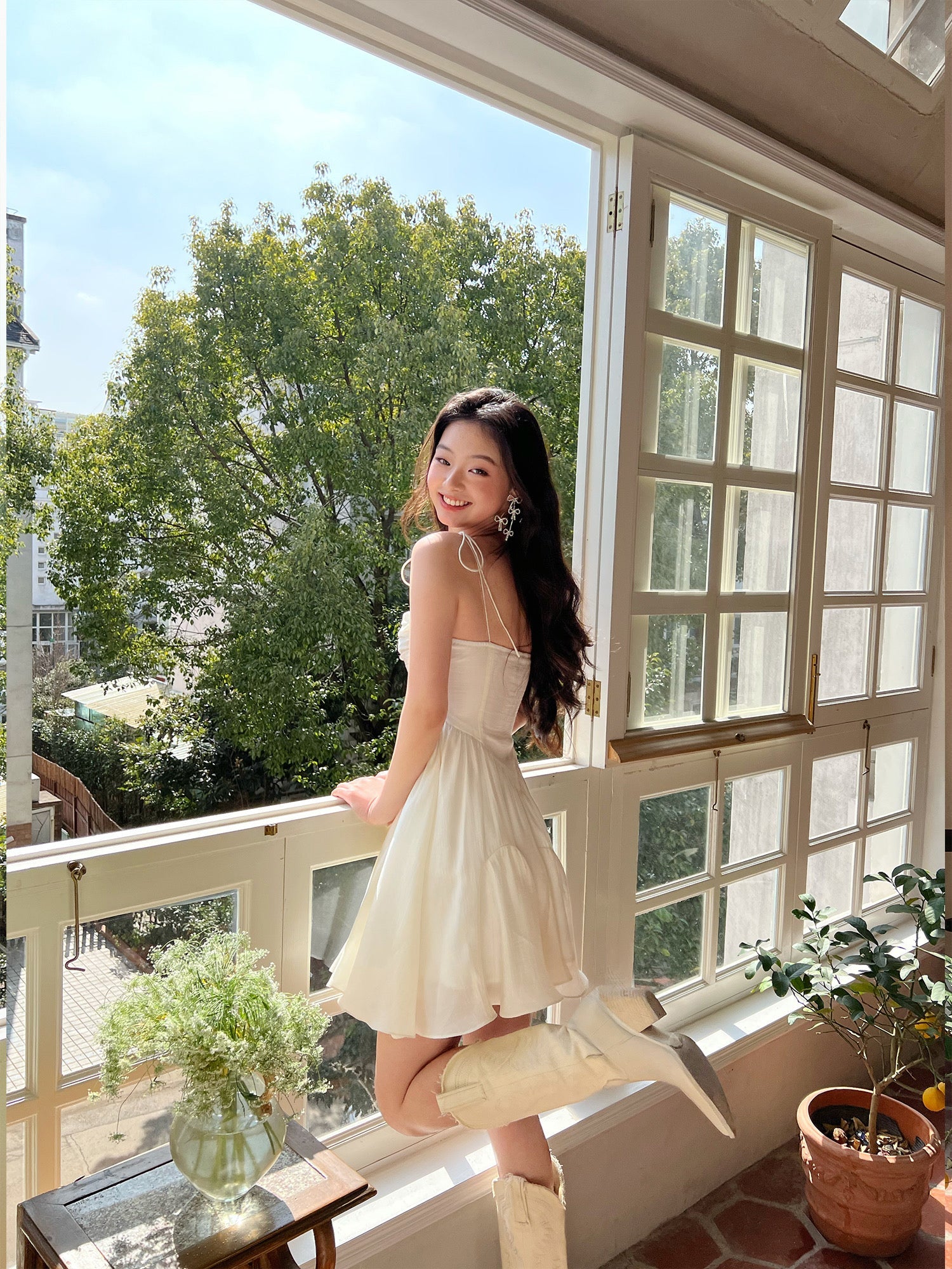 Get trendy with Silky Moonlight Mini Dress - Dresses available at Peiliee Shop. Grab yours for $46 today!