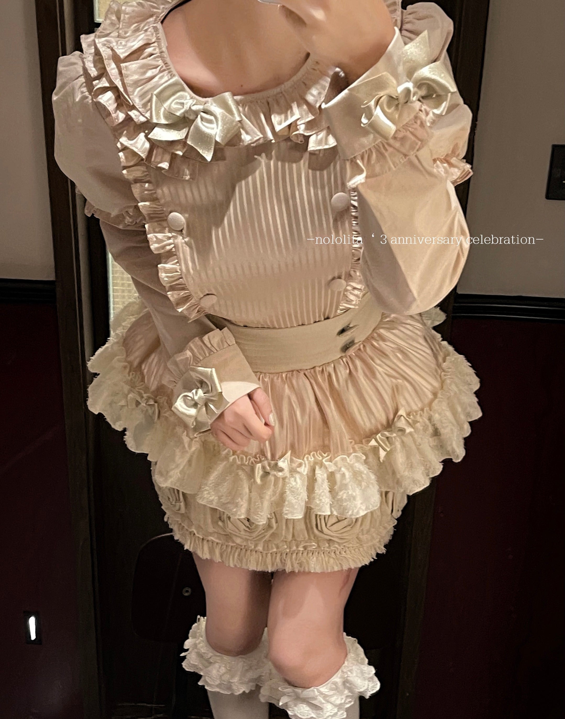 Get trendy with [Nololita Pre-order till Nov 2023] Pastry Sweetheart  apron dress set -  available at Peiliee Shop. Grab yours for $10 today!