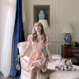Get trendy with [Last Stocks] Flower House Princess Vintage Mini Dress -  available at Peiliee Shop. Grab yours for $105 today!