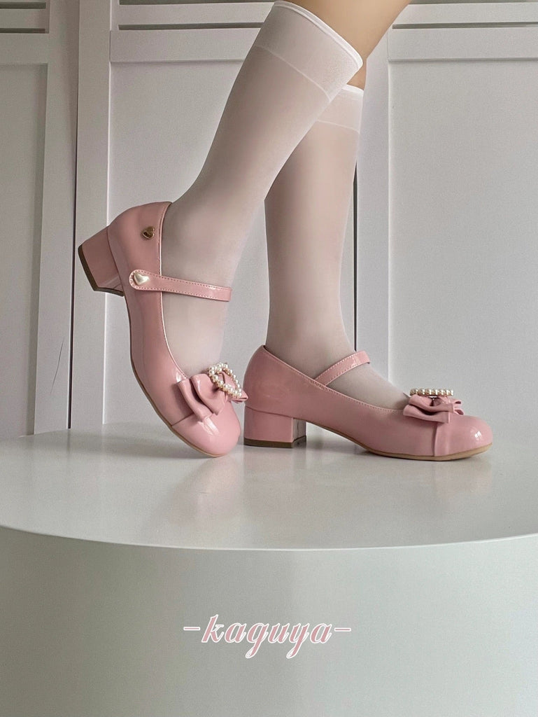 [Pre-order] Sweet Ballerina Doll Mid-heel Sandal - Premium Shoes from Kaguya - Just $39.90! Shop now at Peiliee Shop