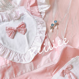 Get trendy with [2 weeks hand sewing time! ]Dolly heart apron -  available at Peiliee Shop. Grab yours for $29 today!