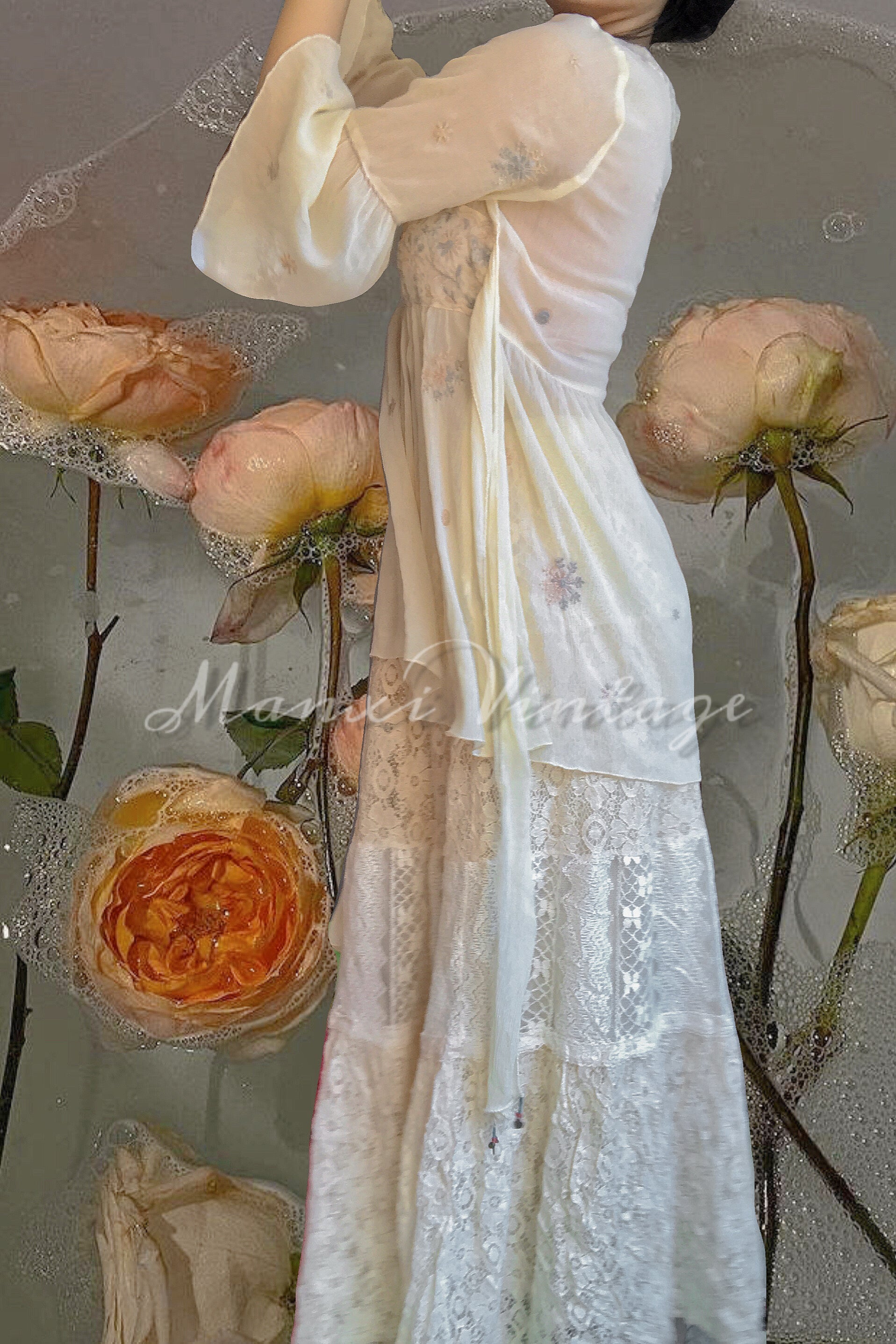 Get trendy with [Relove Couture- Second Hand] Vintage Dress -  available at Peiliee Shop. Grab yours for $80 today!
