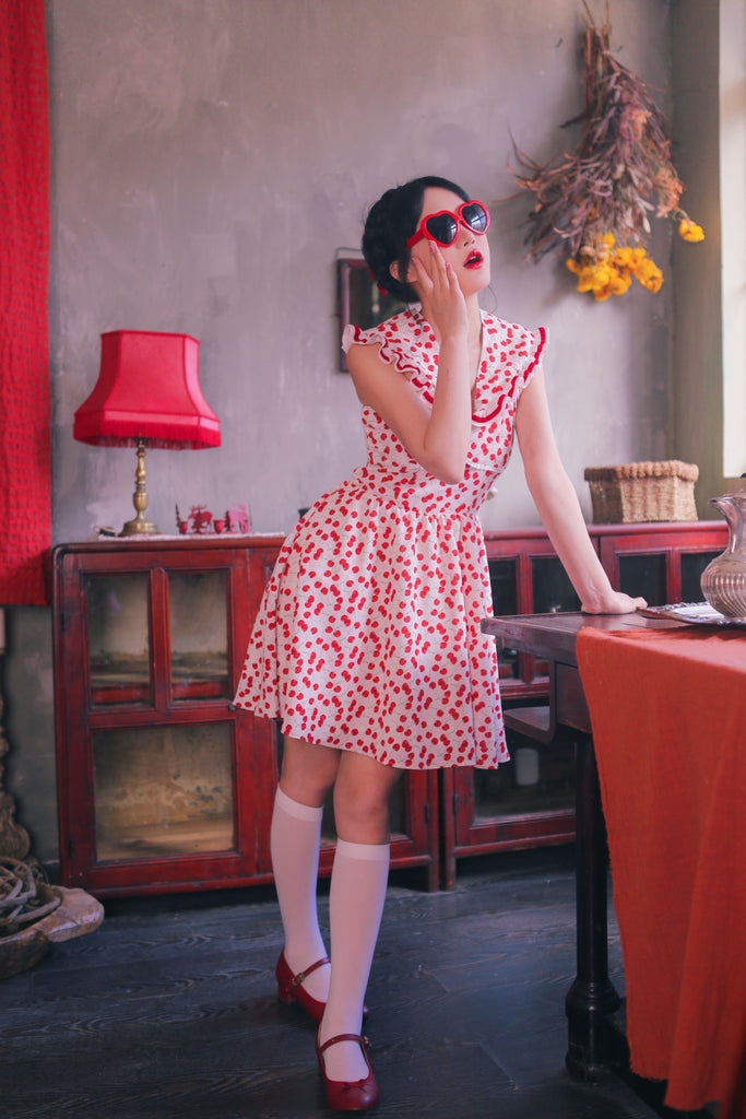 Get trendy with [Last Chance] Cherry Dress -  available at Peiliee Shop. Grab yours for $59.90 today!