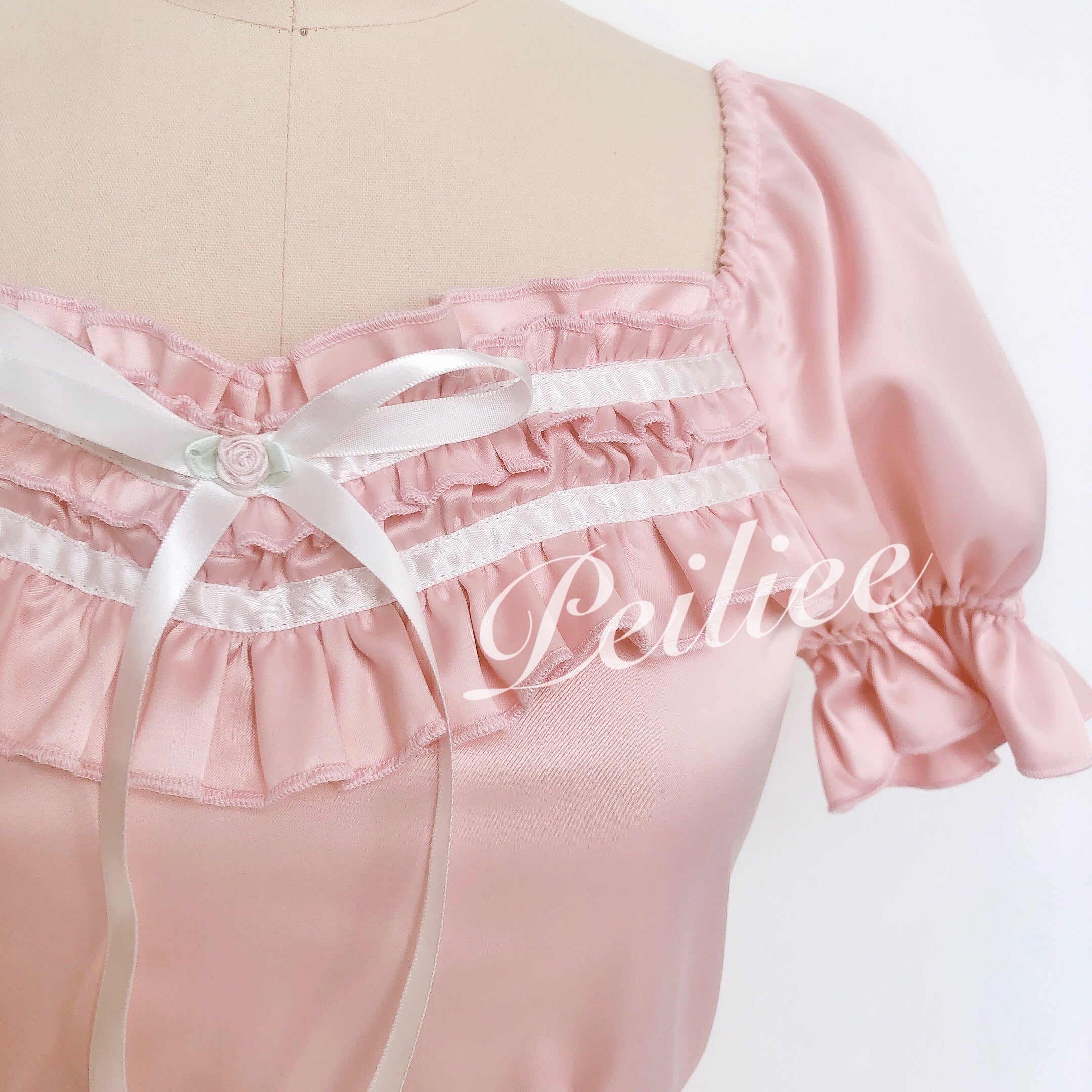 Get trendy with [Peiliee Design 5 years anniversary] Sakura Soft Satin Dress Set - Dresses available at Peiliee Shop. Grab yours for $45 today!