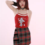 Get trendy with [Evil tooth] Angel besties wing crop top - Shirts & Tops available at Peiliee Shop. Grab yours for $39.90 today!