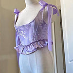 Get trendy with Lavender Dream Corset Handmade - Corset available at Peiliee Shop. Grab yours for $79.90 today!