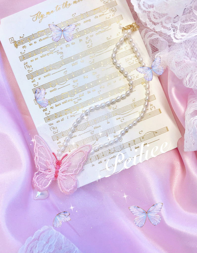 Get trendy with [Mid Season Sale] Fairy dream butterfly pearl necklace -  available at Peiliee Shop. Grab yours for $26 today!