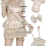 Get trendy with [Nololita Pre-order till Nov 2023] Pastry Sweetheart  apron dress set -  available at Peiliee Shop. Grab yours for $10 today!