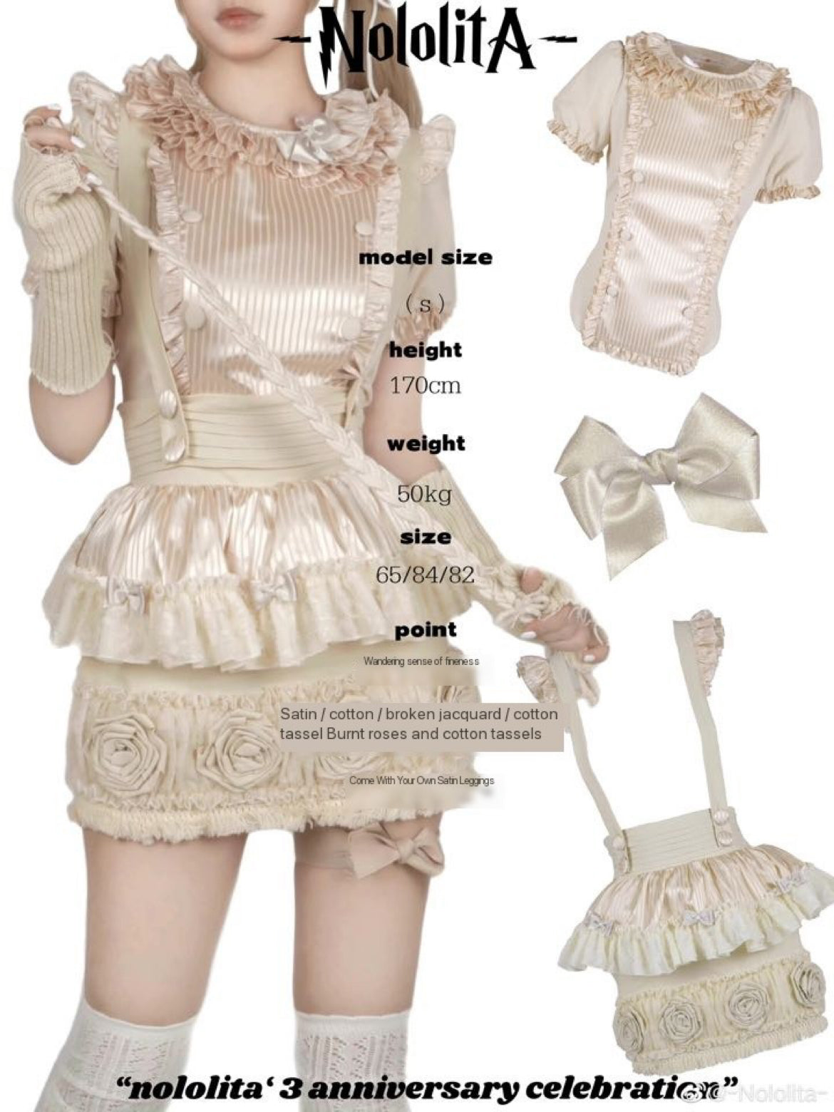 Get trendy with [Nololita Pre-order till Nov 2023] Pastry Sweetheart  apron dress set -  available at Peiliee Shop. Grab yours for $10 today!