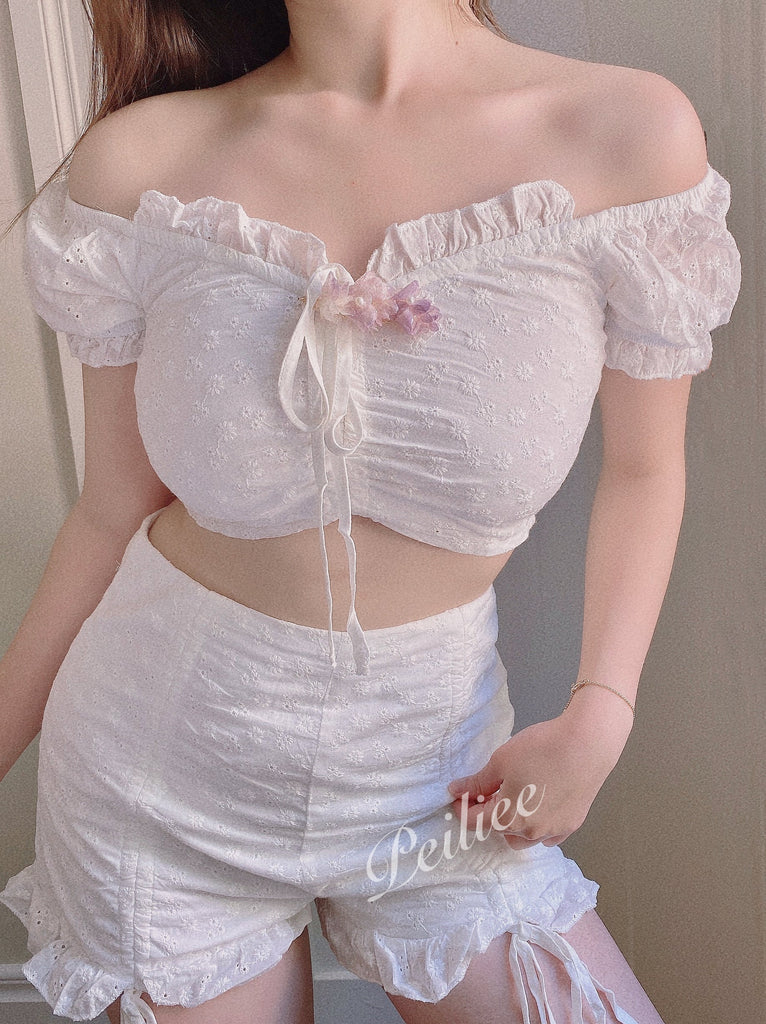 Get trendy with [Parisian Style - from Sweden] Angelic Cotton Dream Set -  available at Peiliee Shop. Grab yours for $29.90 today!
