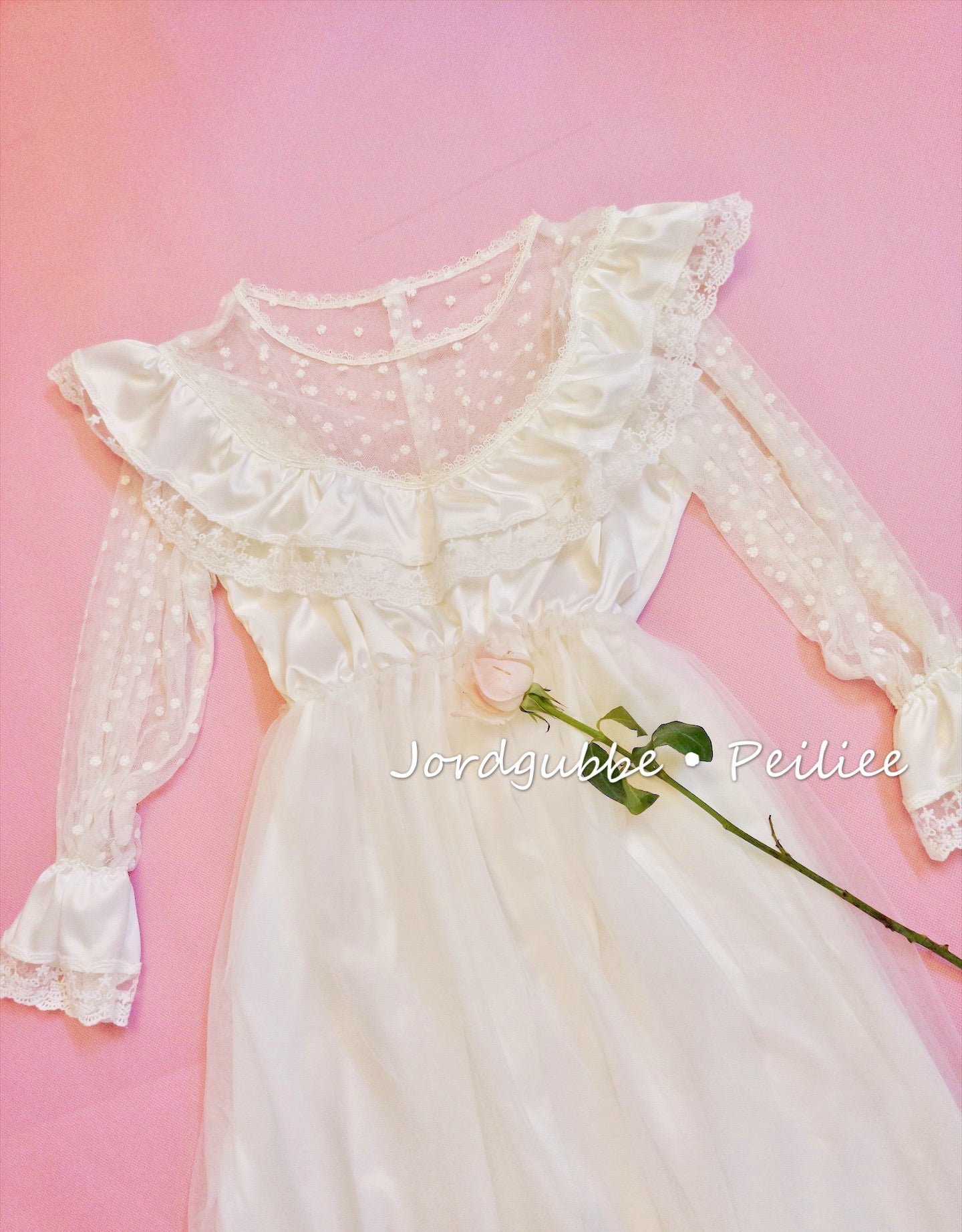 Get trendy with [Tailor Made] Rose Encens Handmade Vintage Princess Dress -  available at Peiliee Shop. Grab yours for $88 today!