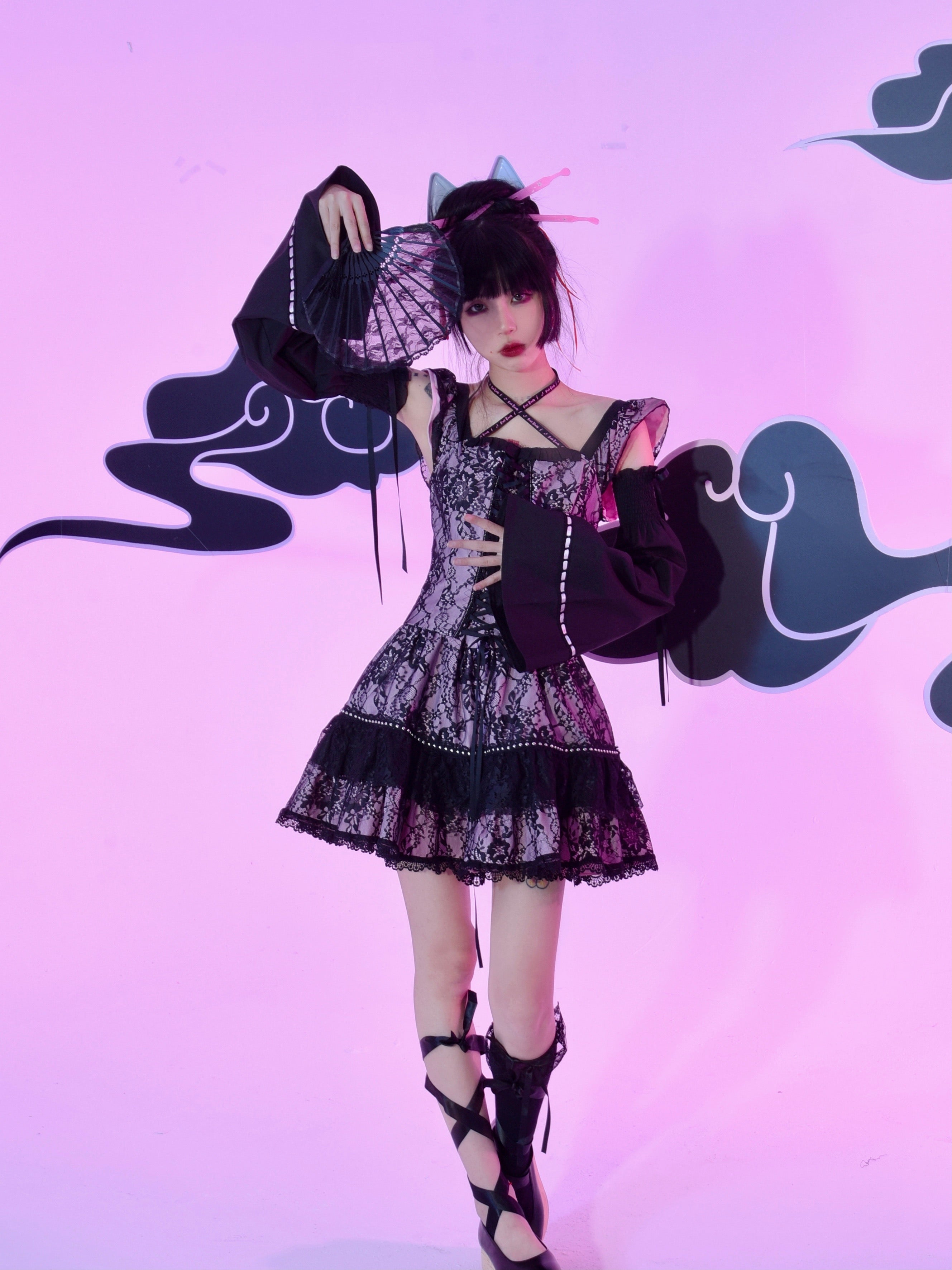 Get trendy with [Evil Tooth]  Oinari-sama Dress お稲荷さま - Dresses available at Peiliee Shop. Grab yours for $92 today!