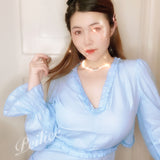 Get trendy with [From Sweden] Rhine Melody Mini Dress -  available at Peiliee Shop. Grab yours for $22 today!