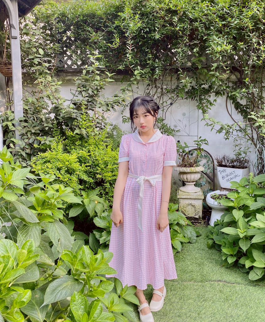 [Premium Selected] Arrived In Dream Land Gingham Dress (designer Rose Candy) - Premium  from Rose Candy - Just $45.00! Shop now at Peiliee Shop