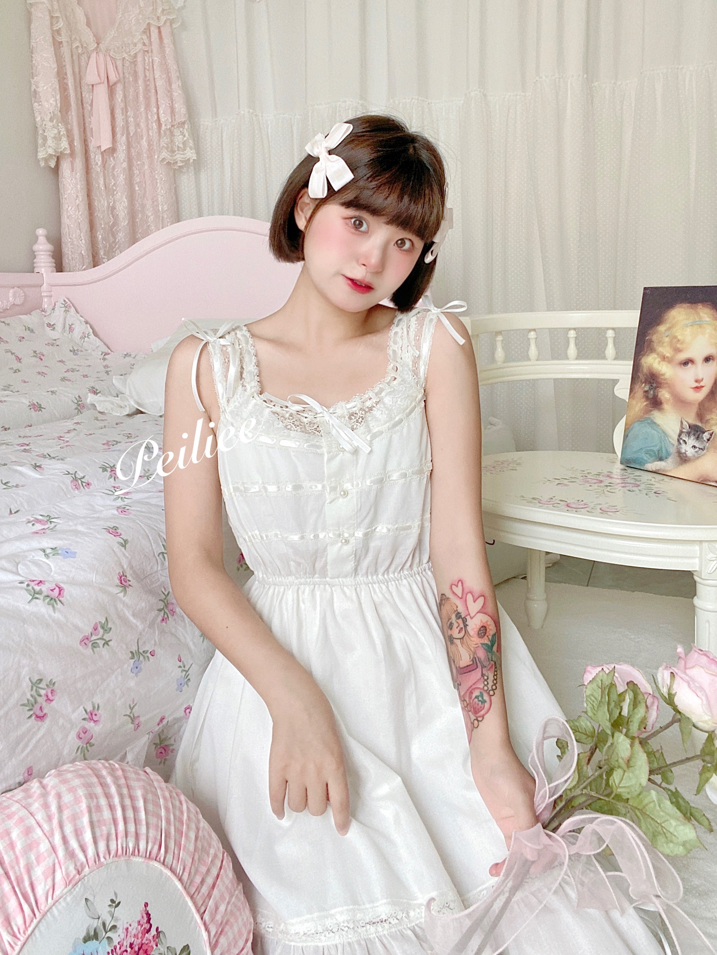 Get trendy with [Peiliee Design] Lily Garden Dress -  available at Peiliee Shop. Grab yours for $49.90 today!