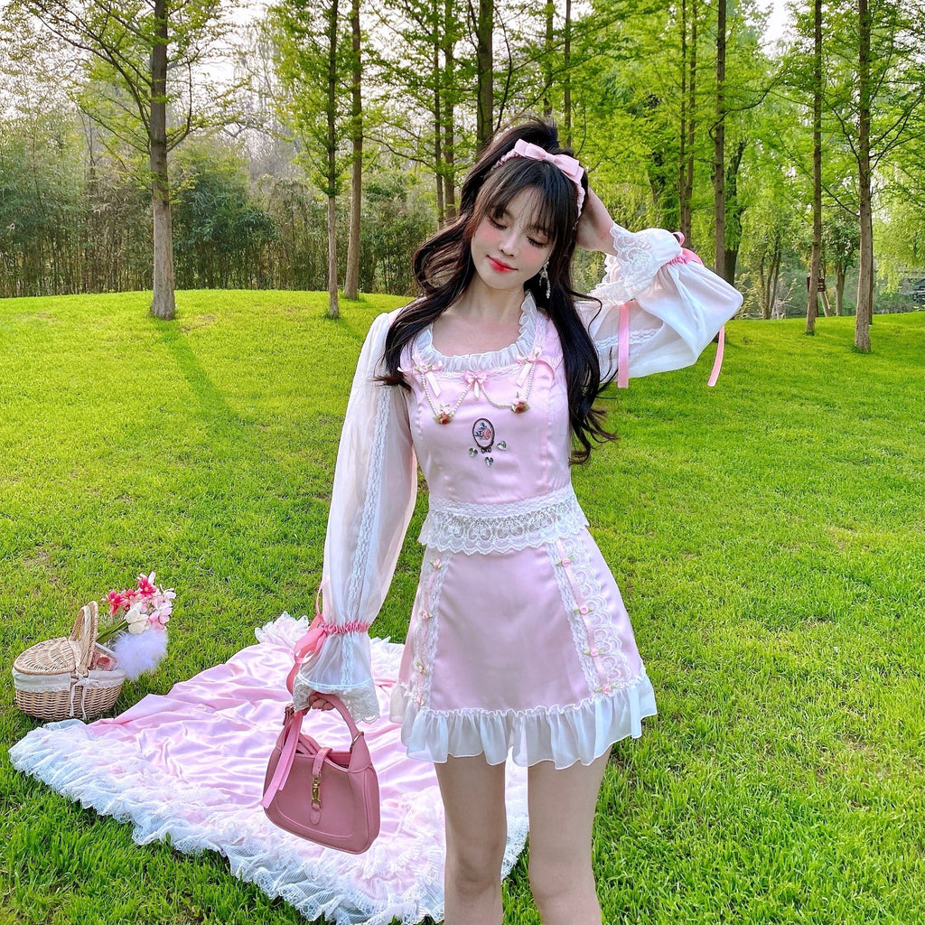 [SALE] Rose Amour Princess Dress set - Premium  from Summer Joy - Just $69.90! Shop now at Peiliee Shop