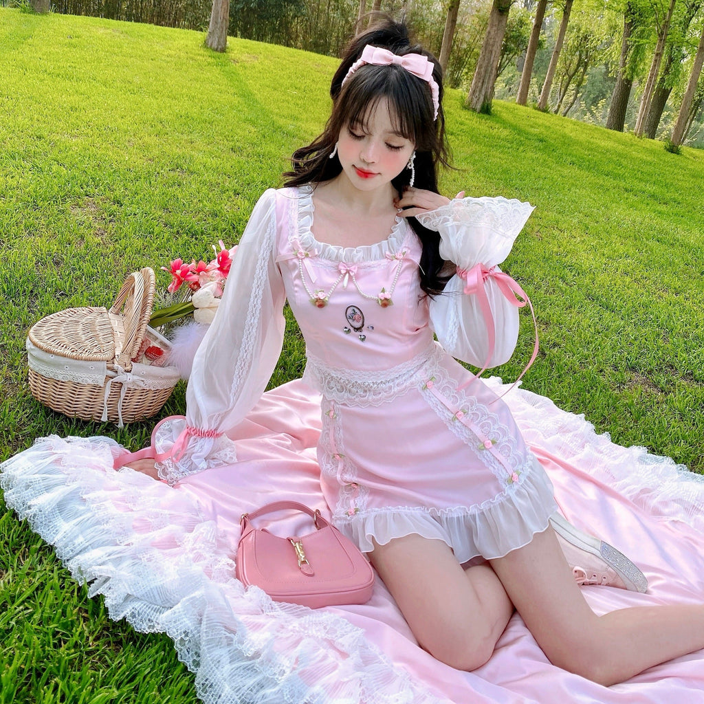 Get trendy with [SALE] Rose Amour Princess Dress set -  available at Peiliee Shop. Grab yours for $69.90 today!