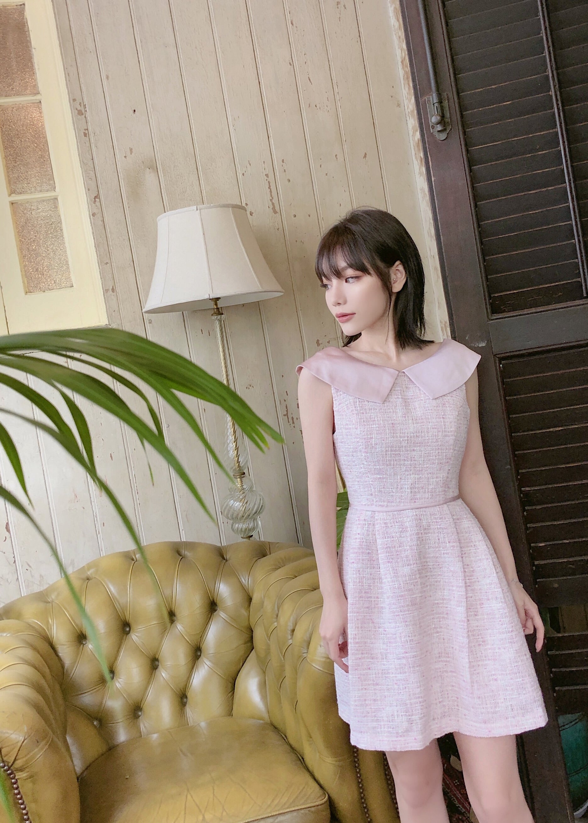 Get trendy with [Mid Season sale] Lady Coco Tweed Dress -  available at Peiliee Shop. Grab yours for $42 today!