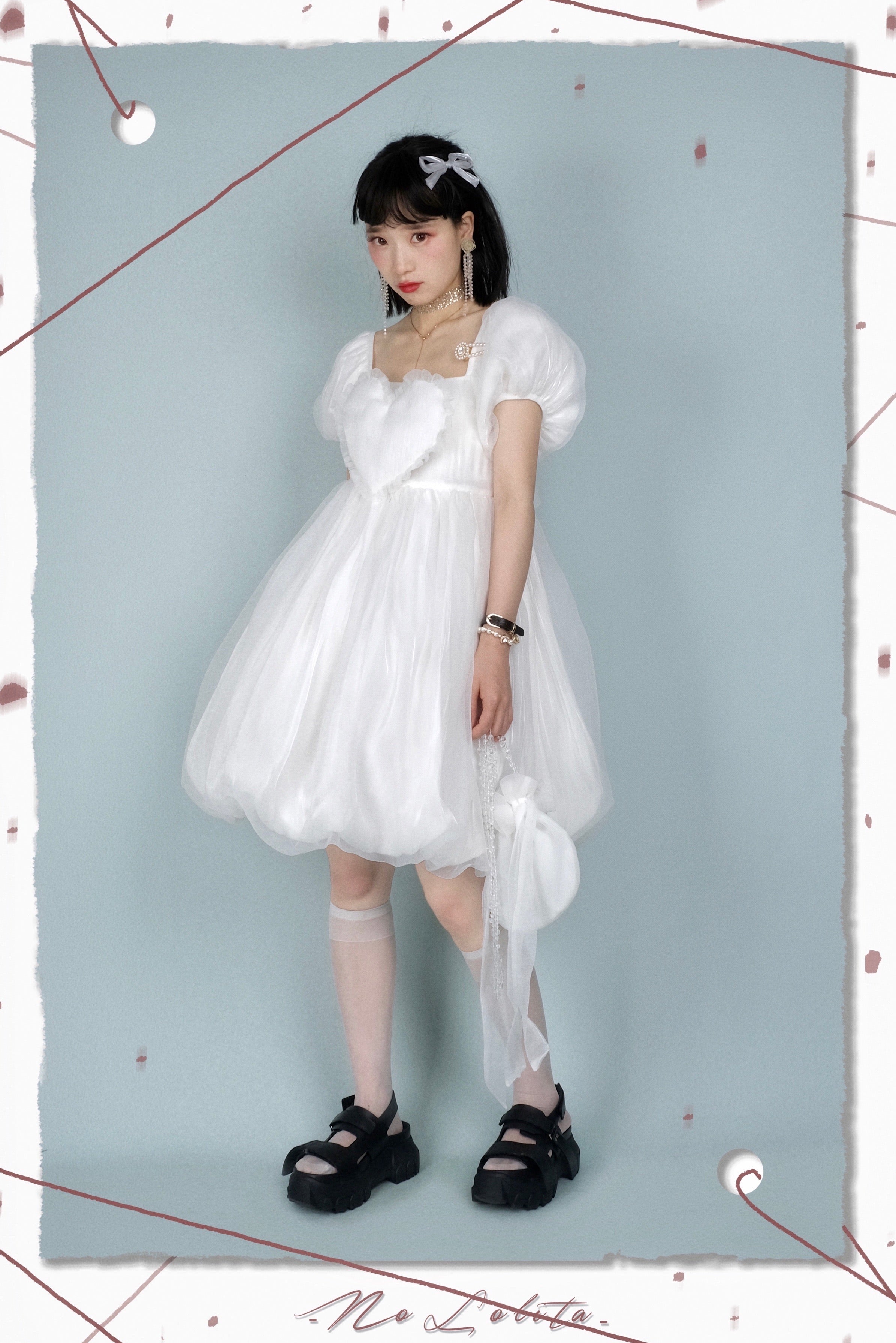 Get trendy with [Pre-order] NOLOLITA Cicada pupa in the air dress -  available at Peiliee Shop. Grab yours for $58 today!