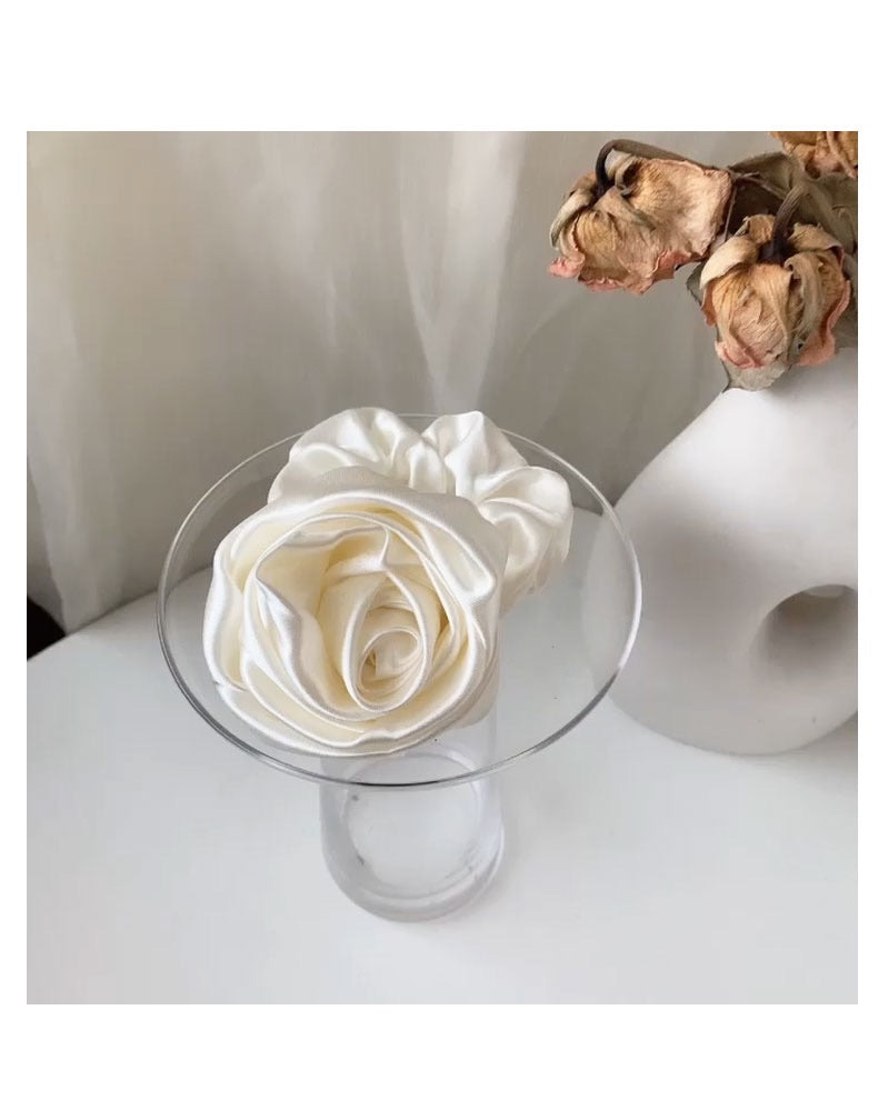 The Shine Rose Satin Hairband - Premium  from Peiliee Shop - Just $6.50! Shop now at Peiliee Shop