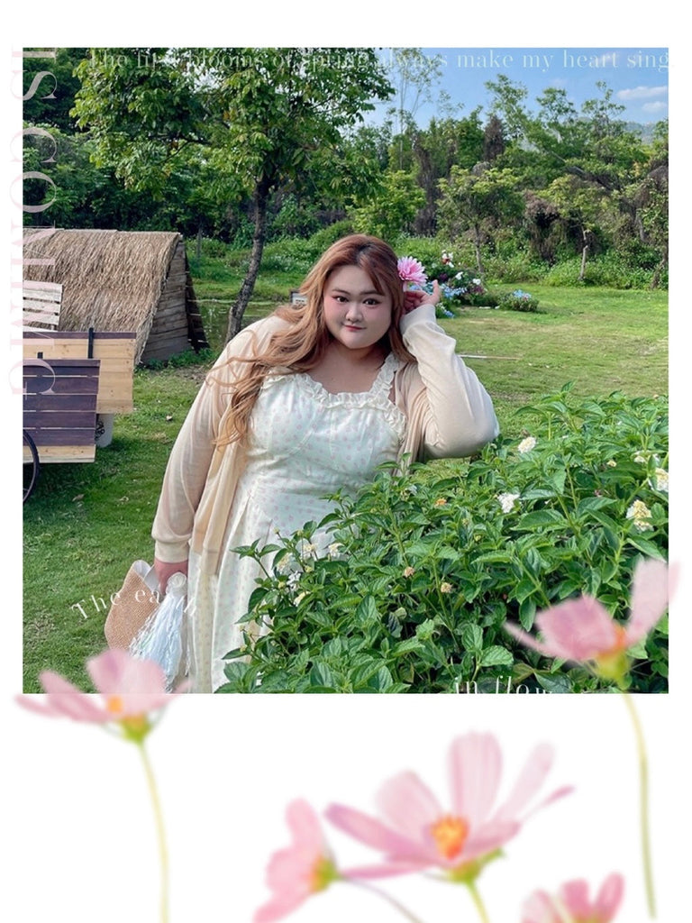 [Curve Beauty] Dancing In My Garden Floral Dress - Premium Dresses from DAJUN - Just $36.00! Shop now at Peiliee Shop