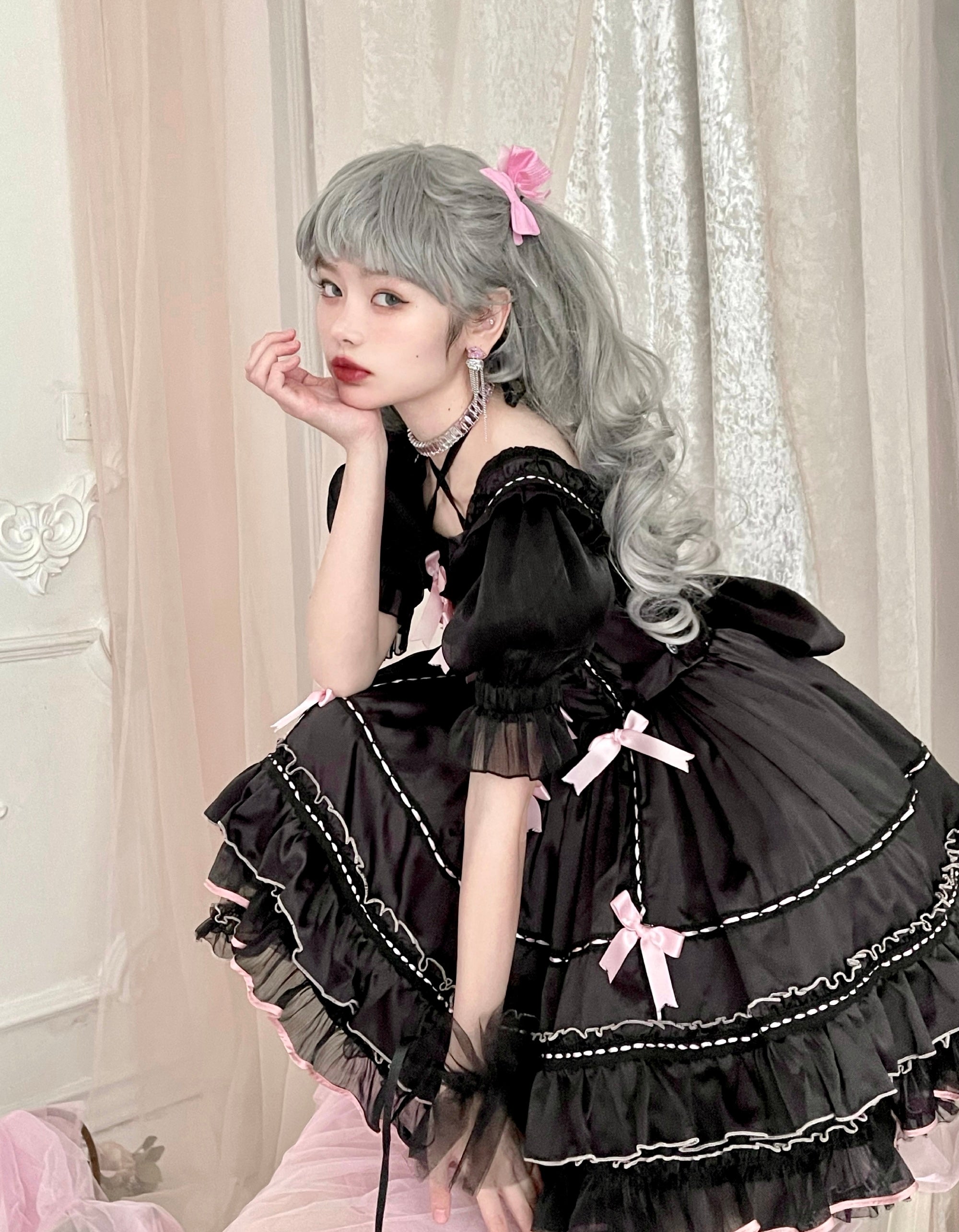 Get trendy with [Premium Selected] KillsBunny - Shirley Dress (designer Arilf) -  available at Peiliee Shop. Grab yours for $4.99 today!