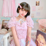 Get trendy with Soft Blossom Floral Chiffon Dress Set -  available at Peiliee Shop. Grab yours for $39.90 today!