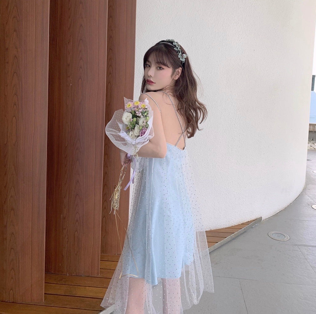 Get trendy with [SALE] Crystal Fairy Diamond Dress -  available at Peiliee Shop. Grab yours for $69 today!