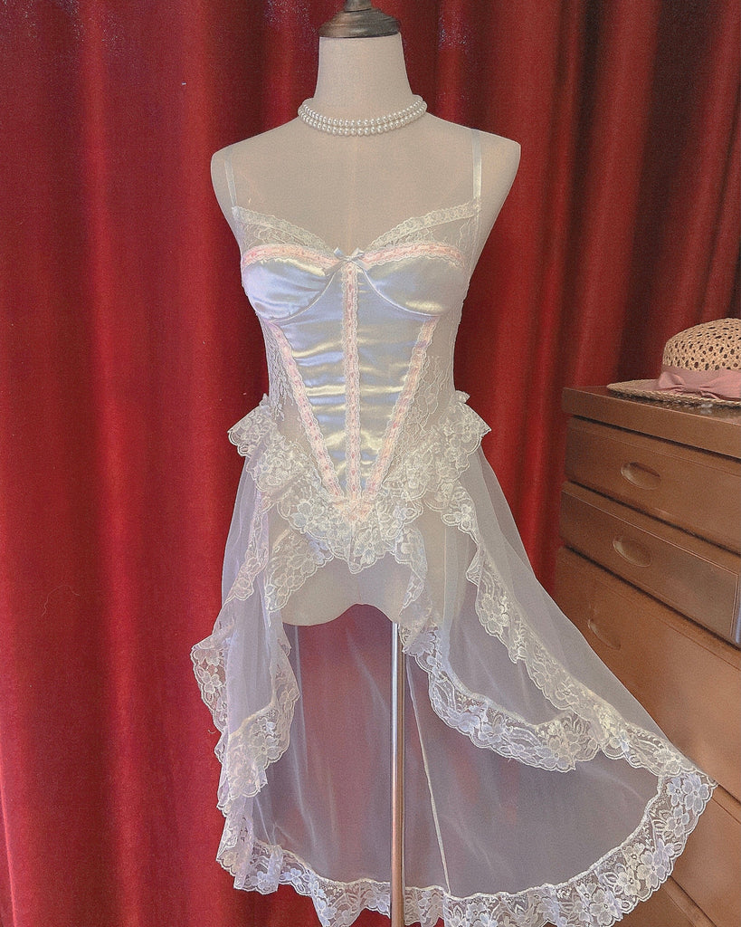 [Handmade] A Night In Paris Pink Vintage Lingerie Body - Premium  from RosySwan - Just $55.00! Shop now at Peiliee Shop
