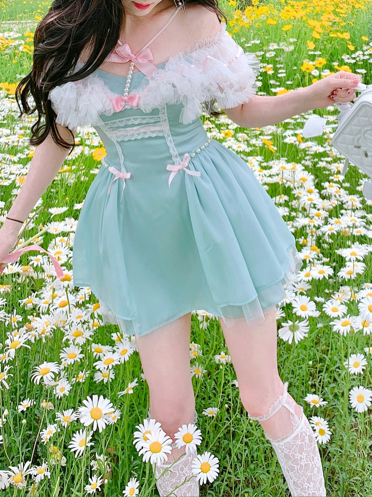 Get trendy with Daisy Amour Mini Dress - Dress available at Peiliee Shop. Grab yours for $49.90 today!