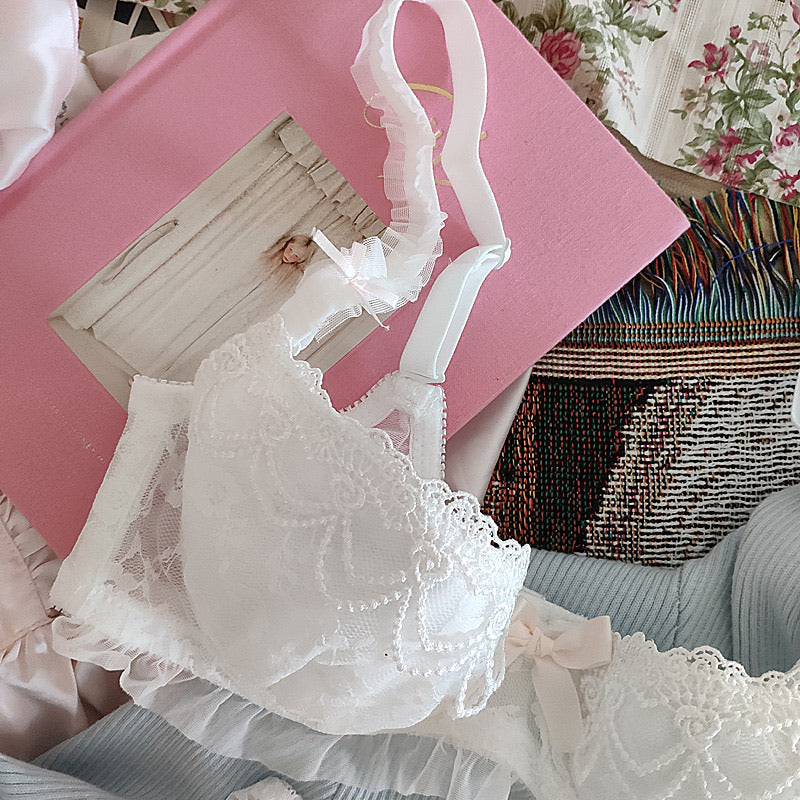 Get trendy with Angel Ribbon for stars and roses Bra Set - lingerie available at Peiliee Shop. Grab yours for $26 today!