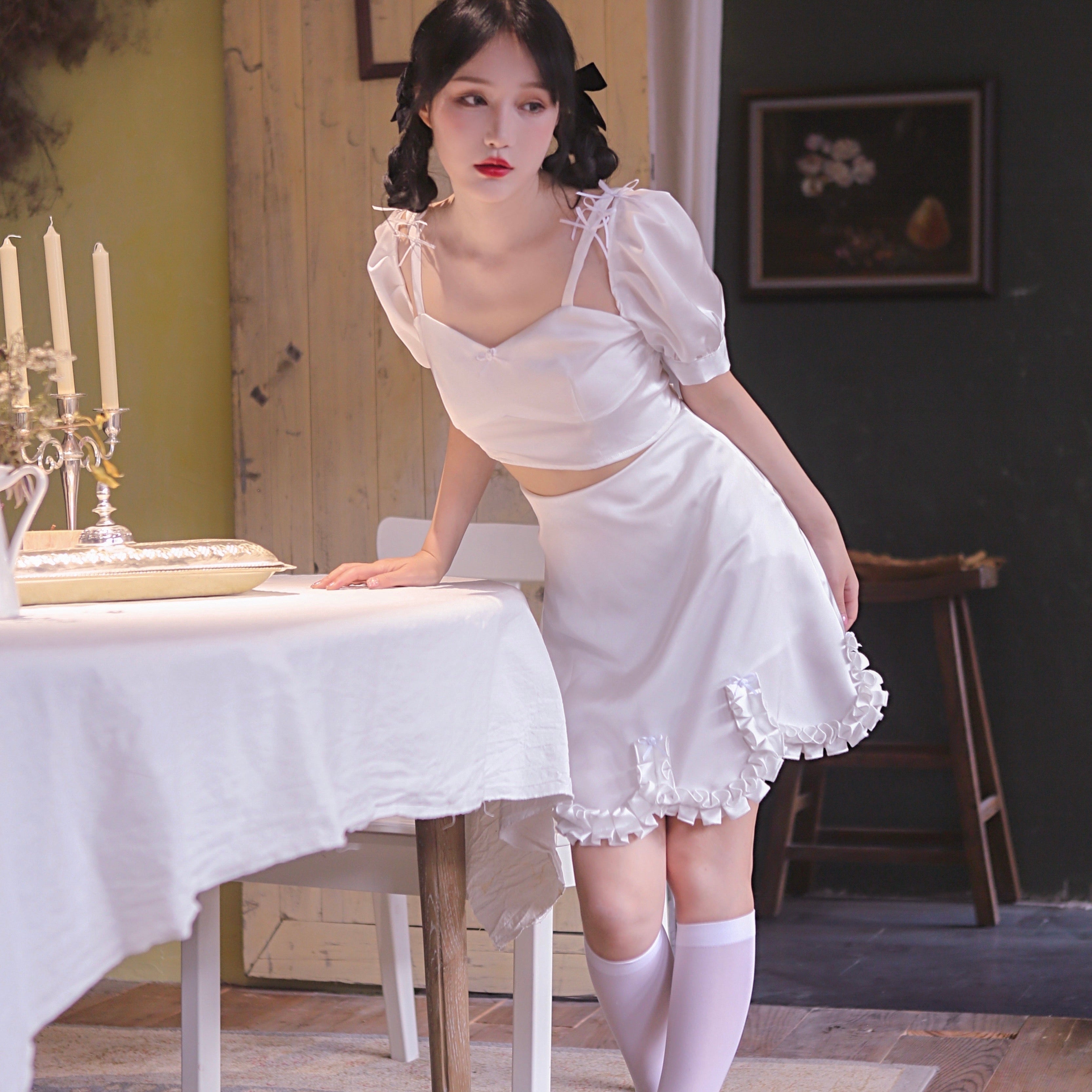 Get trendy with [Last Chance] To My Lover Dress Set -  available at Peiliee Shop. Grab yours for $55 today!