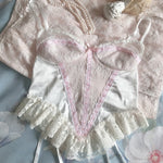 Get trendy with [Handmade] A Night In Paris Pink Vintage Lingerie Body -  available at Peiliee Shop. Grab yours for $55 today!