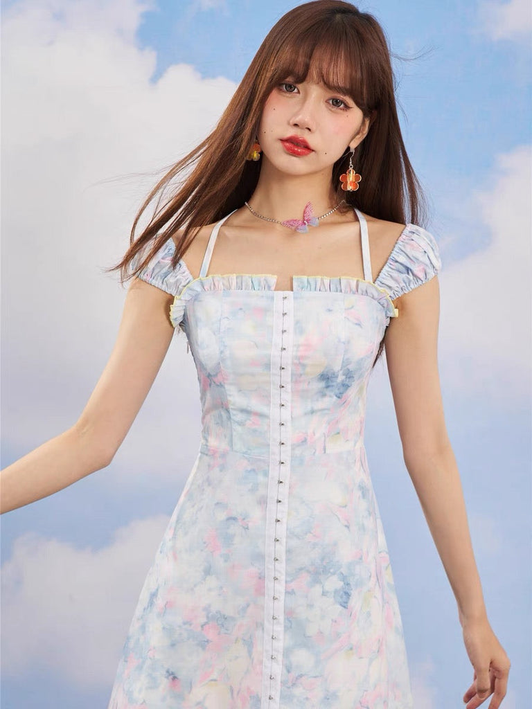 Pastel Macaroons Mini Dress (Brand Mummy Cat) - Premium  from Mummy Cat - Just $39.90! Shop now at Peiliee Shop