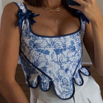 Get trendy with [Handmade Lingerie] Chinese Porcelain Corset -  available at Peiliee Shop. Grab yours for $85 today!