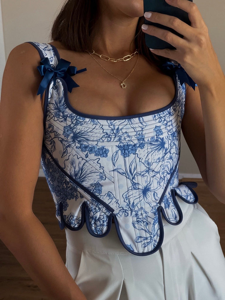 [Handmade Lingerie] Chinese Porcelain Corset - Premium  from Ricchie - Just $85.00! Shop now at Peiliee Shop