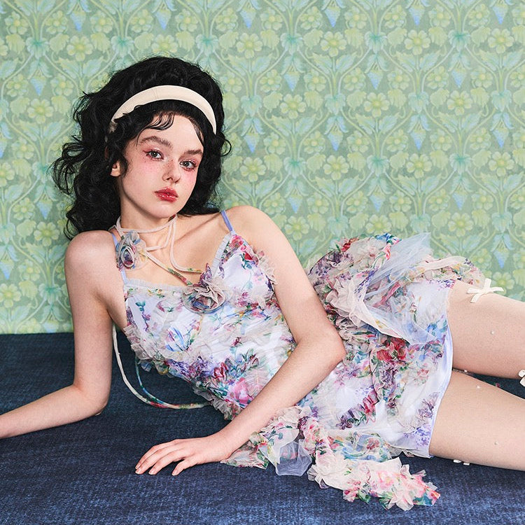 Get trendy with [Unosa] The Blossom Garden Bodycon Mini Dress - Dresses available at Peiliee Shop. Grab yours for $75 today!