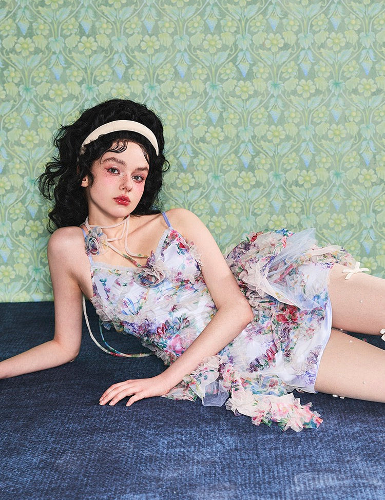 Get trendy with [Unosa] The Blossom Garden Bodycon Mini Dress - Dresses available at Peiliee Shop. Grab yours for $75 today!