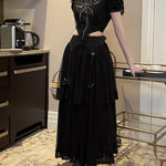 Get trendy with [Nololita Pre-order] After Rain Gothic Set with satin shirt and skirt -  available at Peiliee Shop. Grab yours for $42 today!