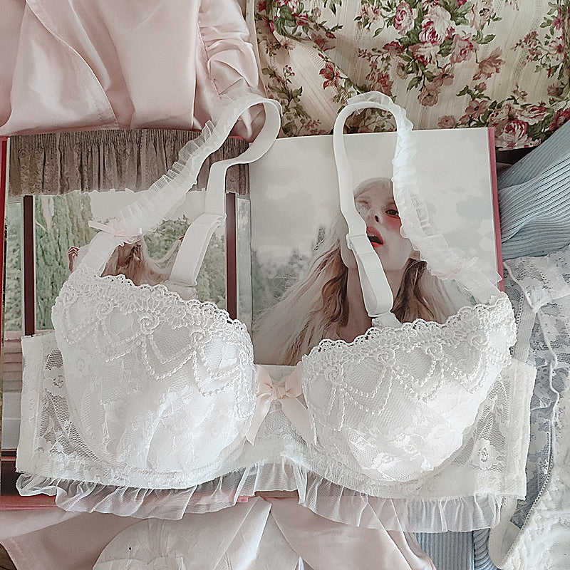 Get trendy with Angel Ribbon for stars and roses Bra Set - lingerie available at Peiliee Shop. Grab yours for $26 today!