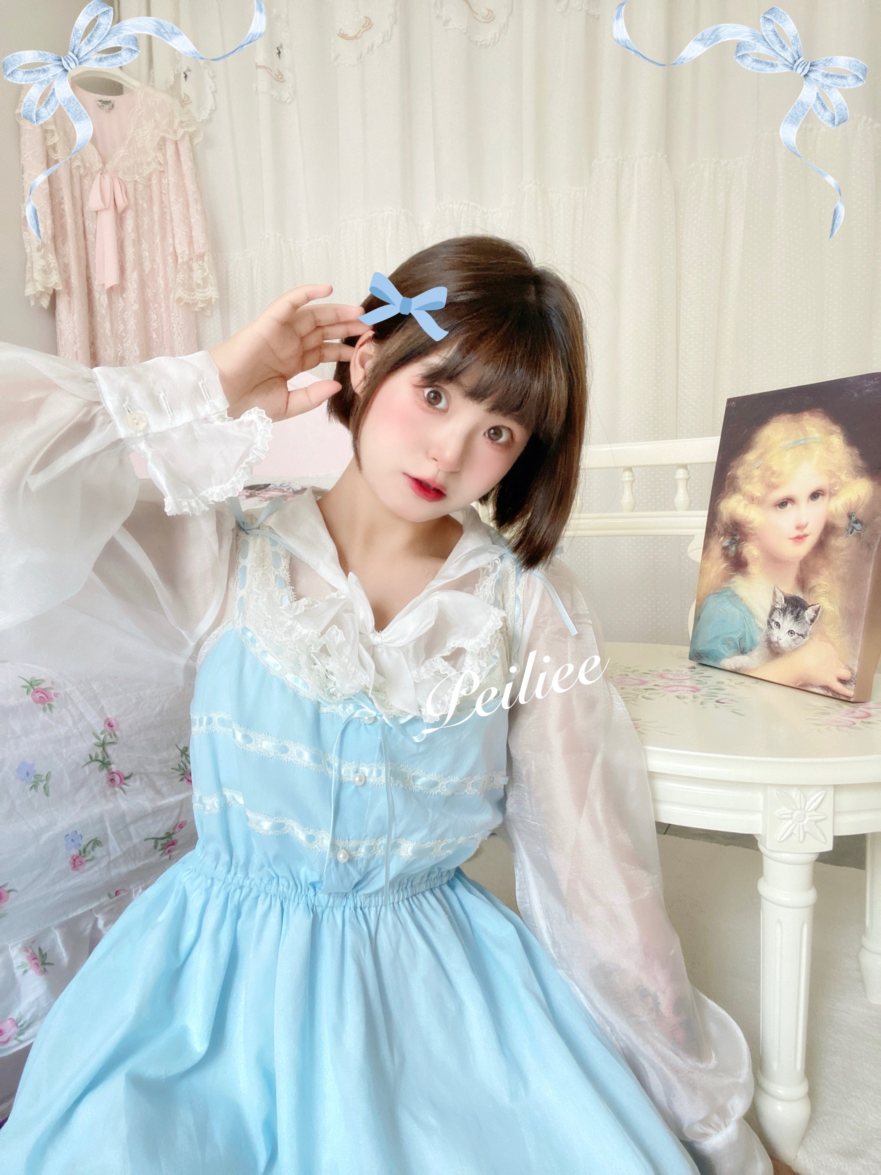Get trendy with [Peiliee Design] Lily Garden Dress -  available at Peiliee Shop. Grab yours for $49.90 today!