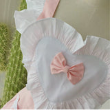 Get trendy with [2 weeks hand sewing time! ]Dolly heart apron -  available at Peiliee Shop. Grab yours for $29 today!