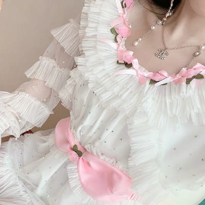 [Premium Selected] Flower Dance Chiffon Dress (Designer SJ) - Premium  from Peiliee Shop - Just $35.00! Shop now at Peiliee Shop