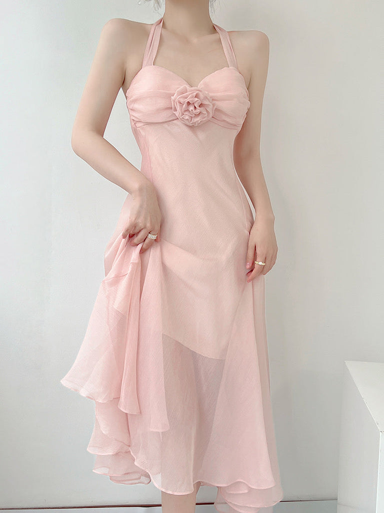 Soft Rose Angel Chiffon Dress - Premium Dresses from Vintage Inspired - Just $38.60! Shop now at Peiliee Shop
