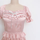 Get trendy with [Peiliee Design 5 years anniversary] Sakura Soft Satin Dress Set -  available at Peiliee Shop. Grab yours for $45 today!