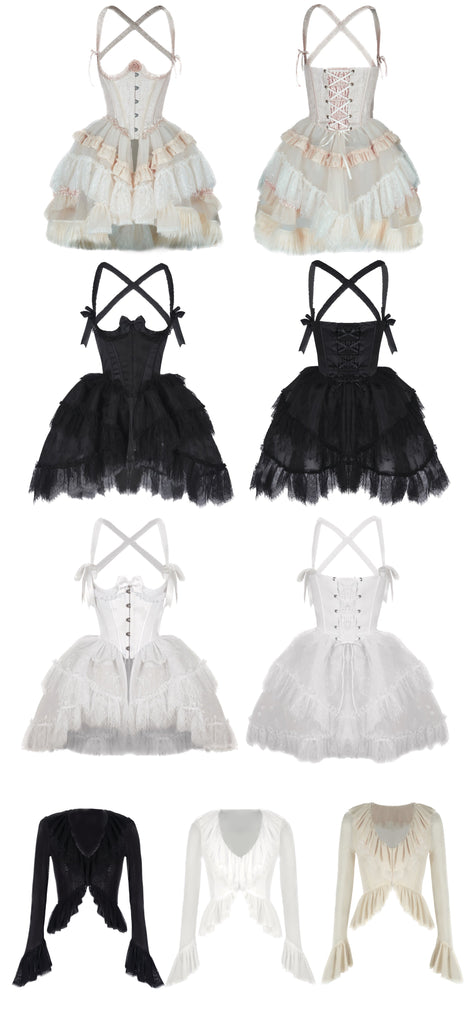 [Nololita 3 years anniversary Pre-order till Nov 2023] Transformed Butterfly Corset Dress Set - Premium  from NOLOLITA - Just $30.00! Shop now at Peiliee Shop