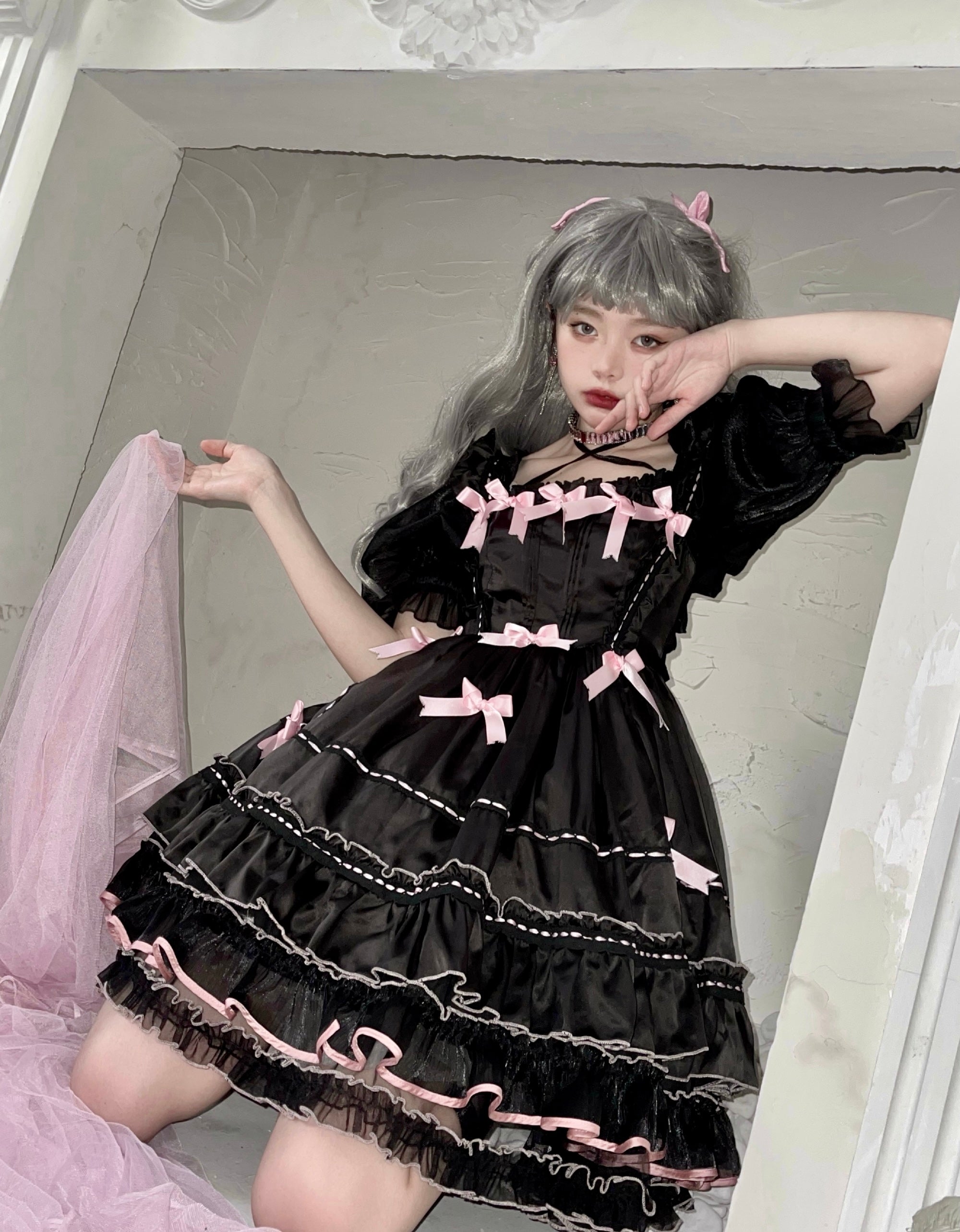 Get trendy with [Premium Selected] KillsBunny - Shirley Dress (designer Arilf) -  available at Peiliee Shop. Grab yours for $4.99 today!