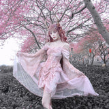 Get trendy with Sakura Dream Velvet Corset Top With Sleeves - Shirts & Tops available at Peiliee Shop. Grab yours for $55 today!