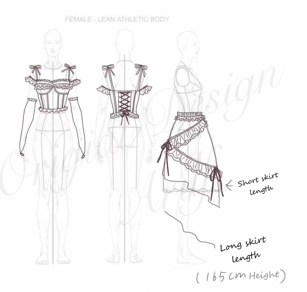Get trendy with [2nd Time Pre-order] 100% Handmade Luna Bunny Cottage Dream Fairy Lace Corset set (Designer Arilf) -  available at Peiliee Shop. Grab yours for $65 today!